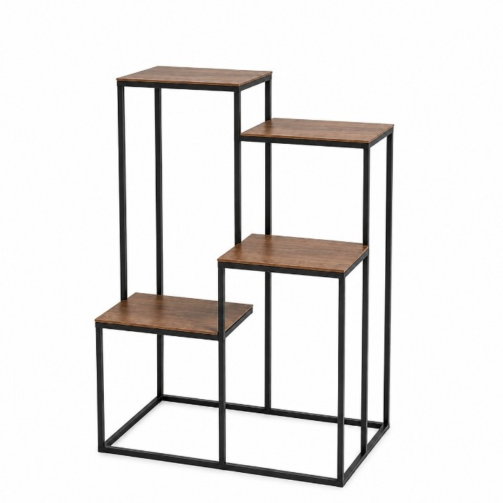 استند گلدان چهار طبقه کد B22-مشکی